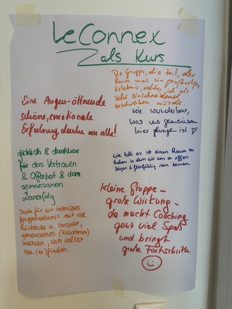Gruppenfeedback LeConnex 2 - zurück an die Gruppe